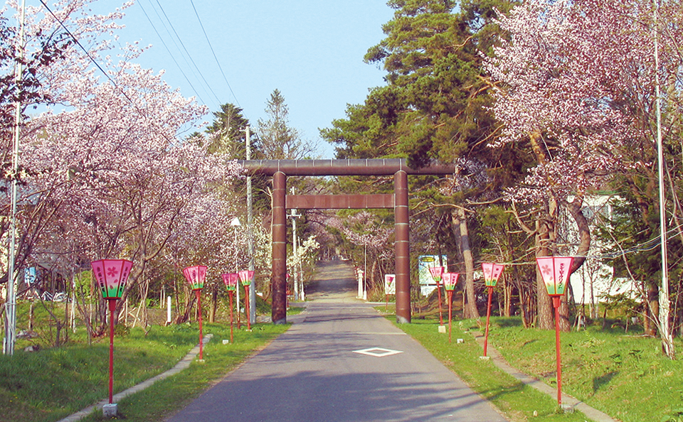 桜色の神社-士別神社-